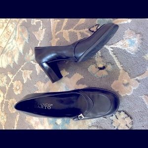 Franco sarto black chunky heels